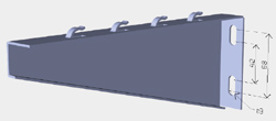 nosník NZM 250 GAL.Zn Merkur 250mm   ARK-215025